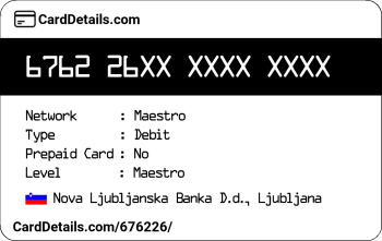 Card Details: 676226