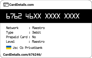 Card Details: 676246
