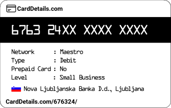 Card Details: 676324