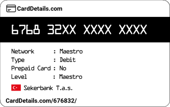Card Details: 676832