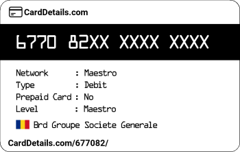 Card Details: 677082