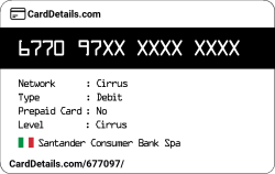 Card Details: 677097
