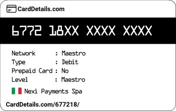 Card Details: 677218