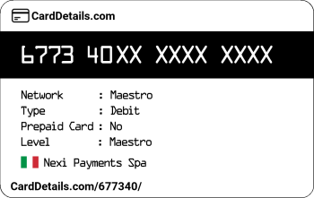 Card Details: 677340