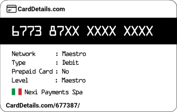 Card Details: 677387