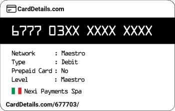 Card Details: 677703