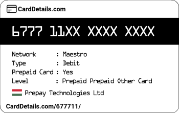 Card Details: 677711