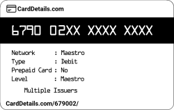 Card Details: 679002