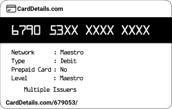 Card Details: 679053