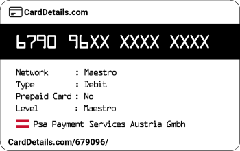 Card Details: 679096