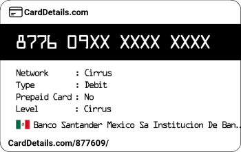 Card Details: 877609