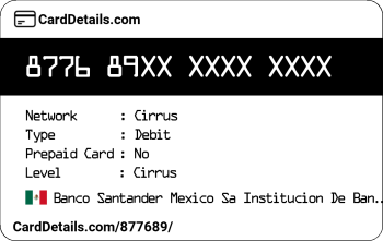 Card Details: 877689