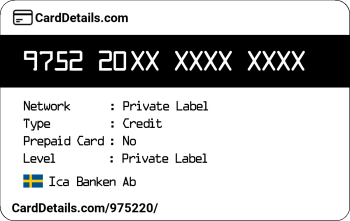 Card Details: 975220