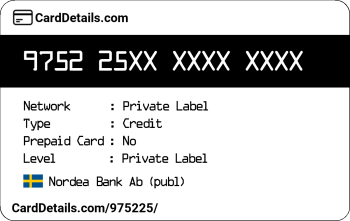 Card Details: 975225